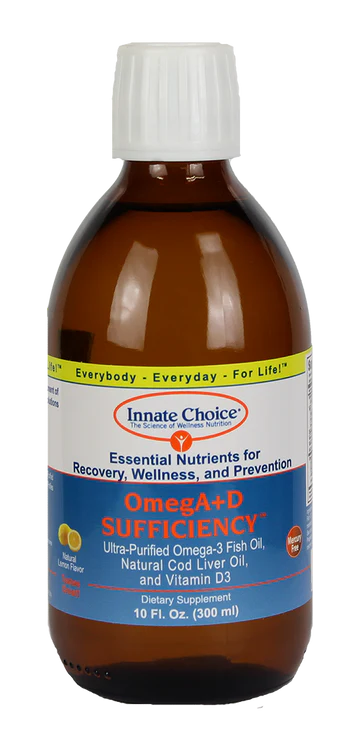 OmegA+D Sufficiency Lemon Liquid Fish Oil 300mL