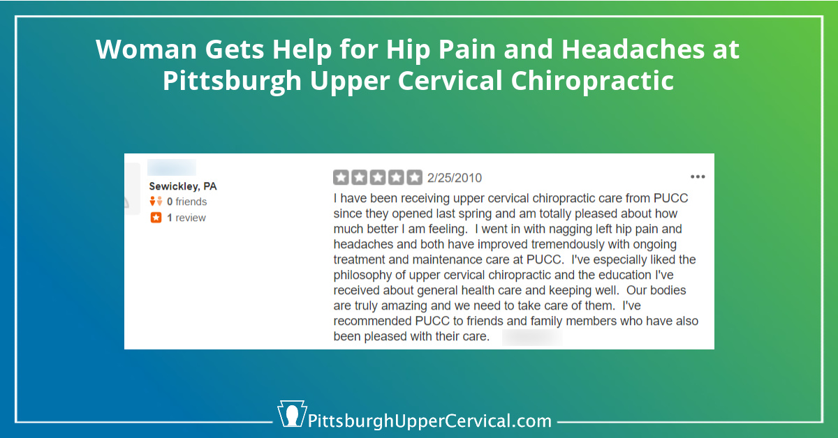 Help for Hip Pain and Headaches at Pittsburgh Upper Cervical Chiropractic Blog Post Image