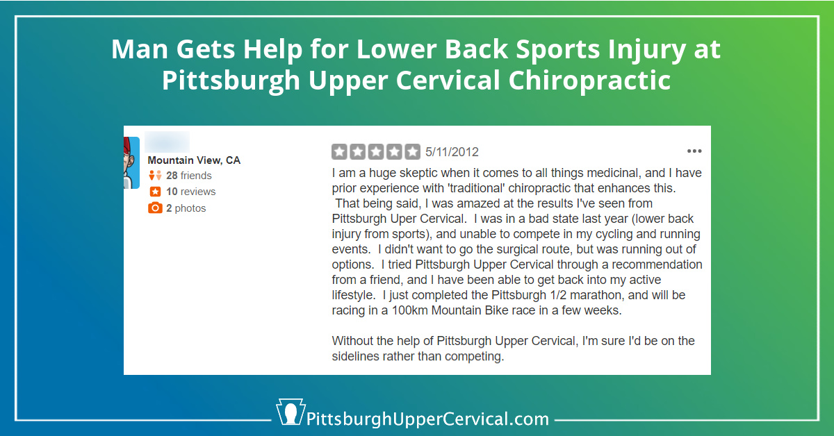 Help for Lower Back Sports Injury at Pittsburgh Upper Cervical Chiropractic Blog Post Image