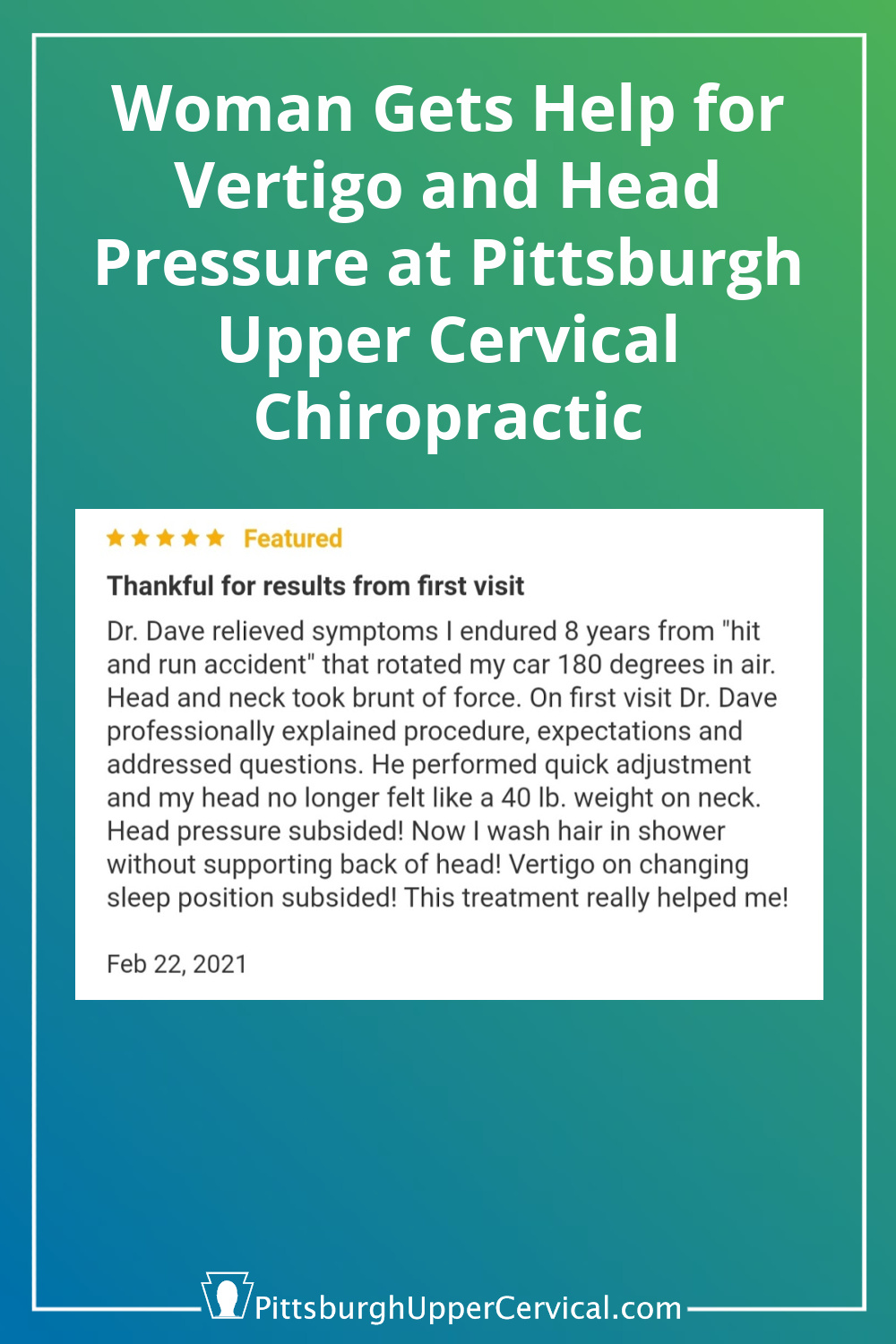 Help for Vertigo and Head Pressure at Pittsburgh Upper Cervical Chiropractic Pinterest Pin