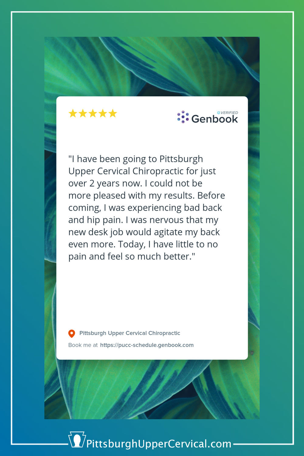 Woman Gets Help for Back and Hip Pain at Pittsburgh Upper Cervical Chiropractic Pinterest Pin
